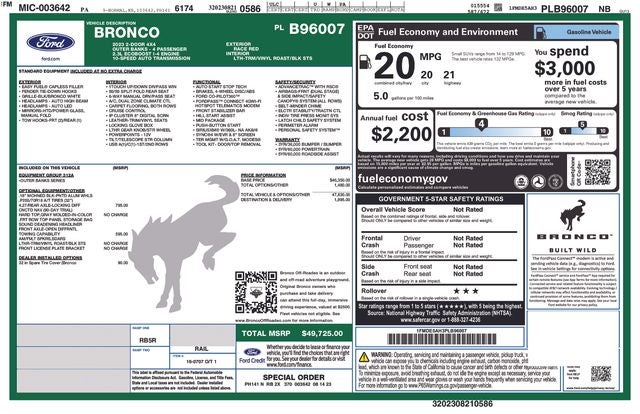 2023 Ford Bronco Outer Banks