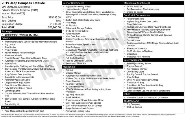 2019 Jeep Compass Latitude