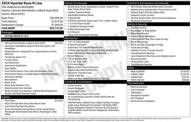 2024 Hyundai Kona N Line