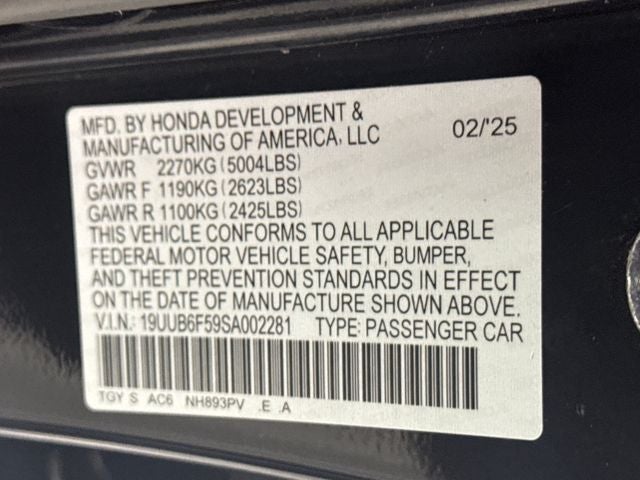 2025 Acura TLX A-Spec Package SH-AWD