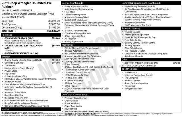 2021 Jeep Wrangler Unlimited Rubicon 4xe