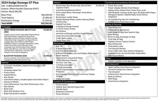 2024 Dodge Durango GT Plus