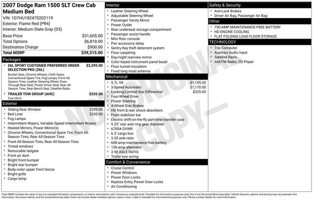 2007 Dodge Ram 1500 SLT