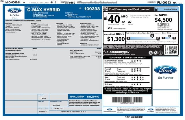 2015 Ford C-Max Hybrid SE