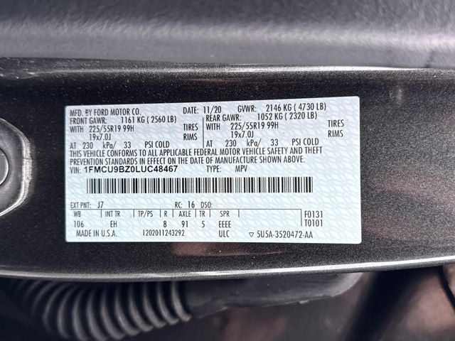 2020 Ford Escape SE Sport Hybrid