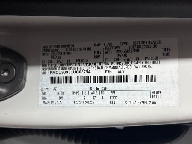 2020 Ford Escape Titanium