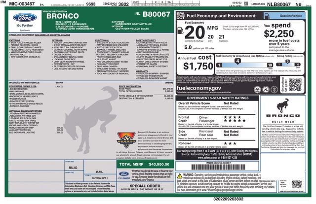 2022 Ford Bronco Big Bend