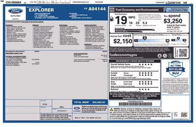 2020 Ford Explorer Base
