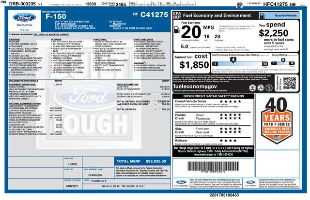 2017 Ford F-150 Lariat