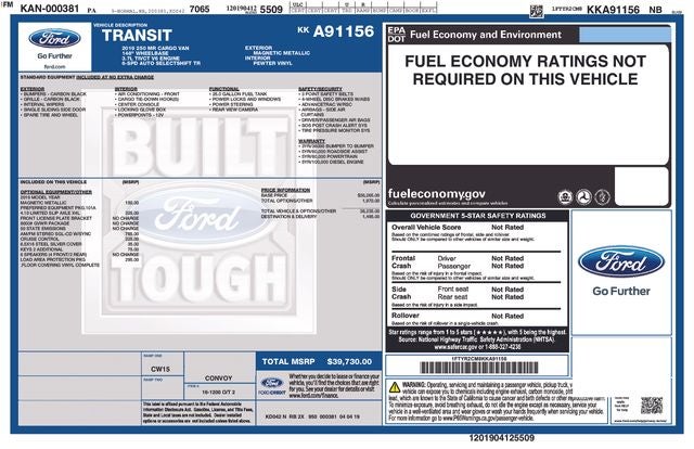 2019 Ford Transit-250 Base