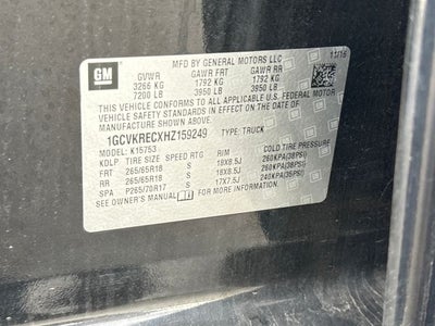 2017 Chevrolet Silverado 1500 LT LT2