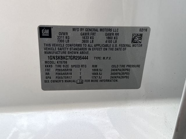 2016 Chevrolet Tahoe LT