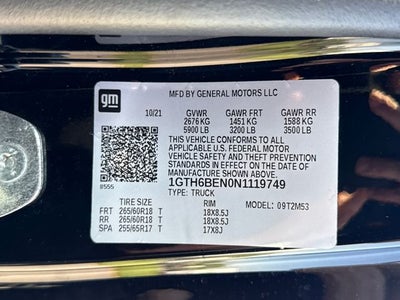 2022 GMC Canyon Elevation Standard