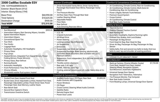 2008 Cadillac Escalade ESV Base