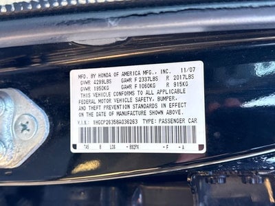 2008 Honda Accord LX 2.4