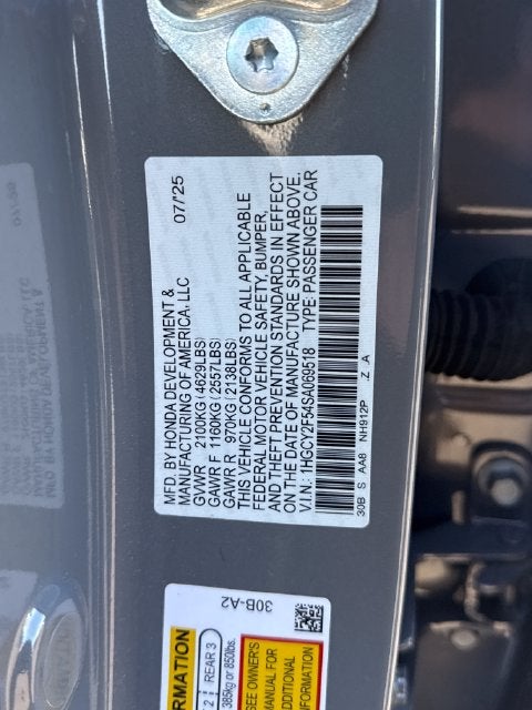 2025 Honda Accord Hybrid Sport