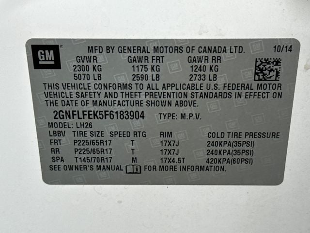 2015 Chevrolet Equinox LT 1LT