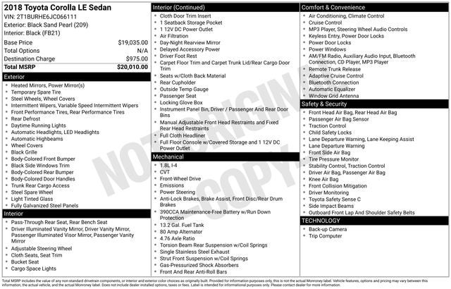 2018 Toyota Corolla SE