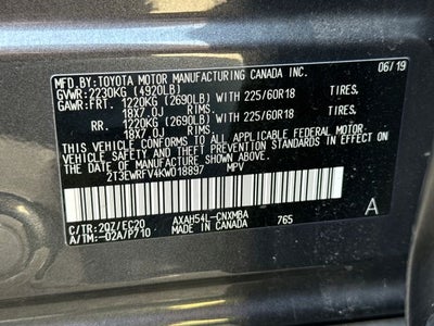 2019 Toyota RAV4 Hybrid XSE