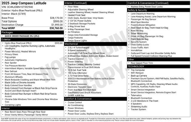 2025 Jeep Compass Latitude