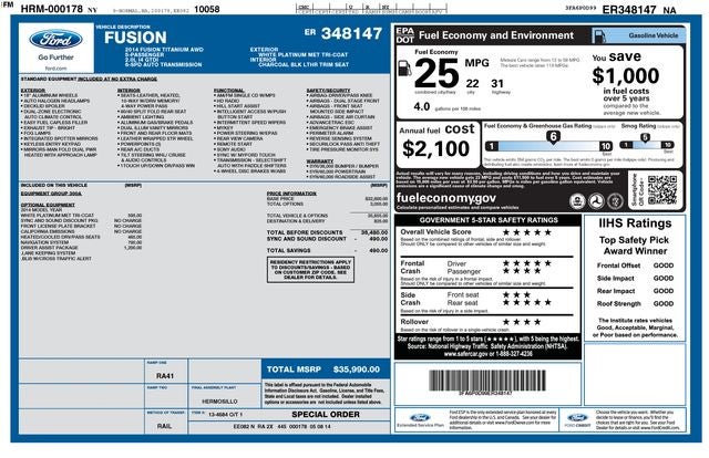 2014 Ford Fusion Titanium