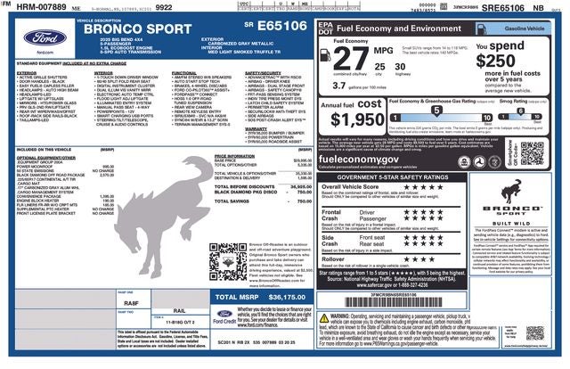 2025 Ford Bronco Sport Big Bend