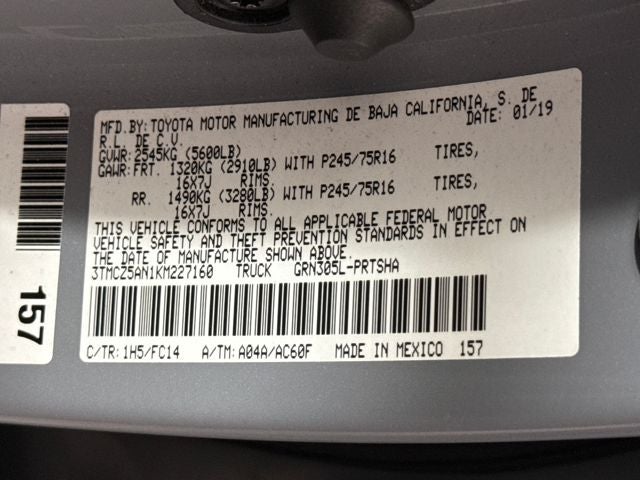 2019 Toyota Tacoma SR5 V6