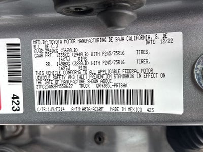 2023 Toyota Tacoma SR V6