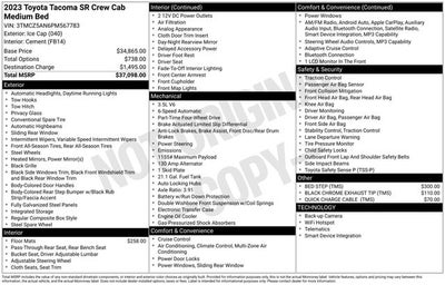 2023 Toyota Tacoma SR V6