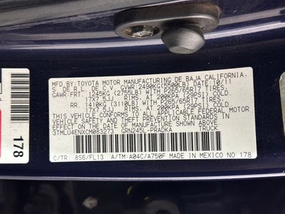 2012 Toyota Tacoma Base V6