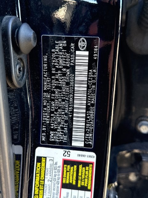 2018 Toyota Camry XLE