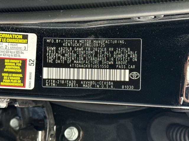 2026 Toyota Camry SE