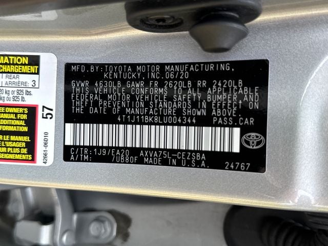 2020 Toyota Camry SE
