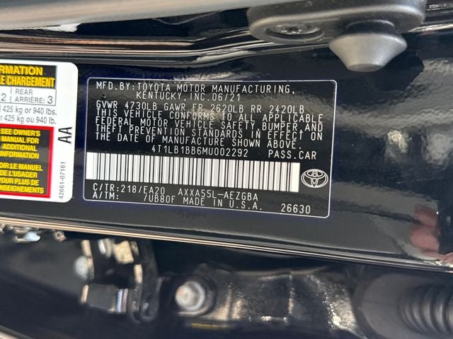 2021 Toyota Avalon XLE