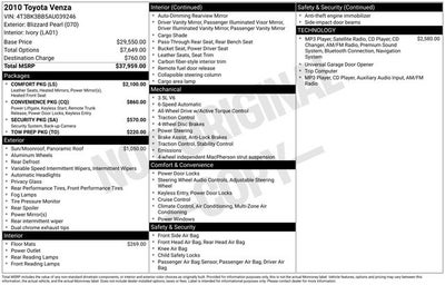 2010 Toyota Venza Base