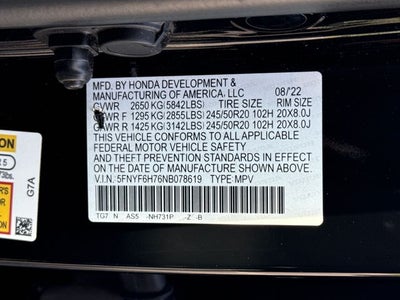 2022 Honda Pilot Black Edition