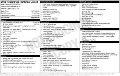 2025 Toyota Grand Highlander Limited