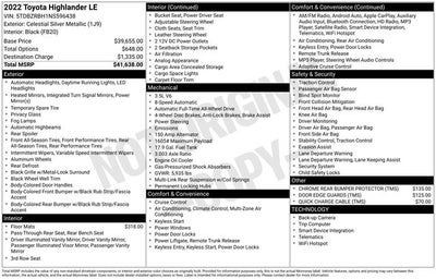 2022 Toyota Highlander LE