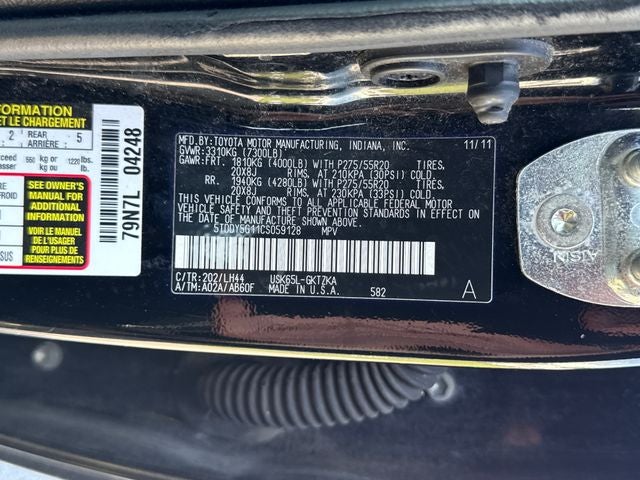 2012 Toyota Sequoia Platinum