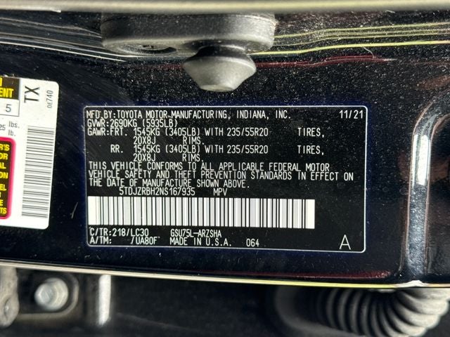 2022 Toyota Highlander XSE