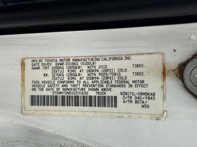 2003 Toyota Tacoma Base