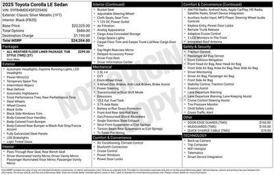 2025 Toyota Corolla LE