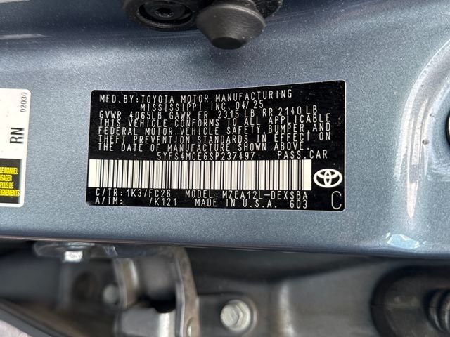 2025 Toyota Corolla SE
