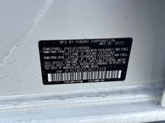 2018 Subaru Crosstrek 2.0i Premium