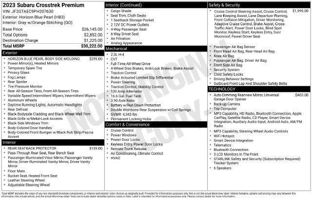 2023 Subaru Crosstrek Premium