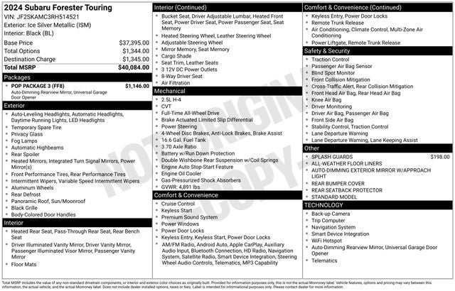 2024 Subaru Forester Touring