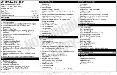 2019 Mazda Mazda CX-5 Sport