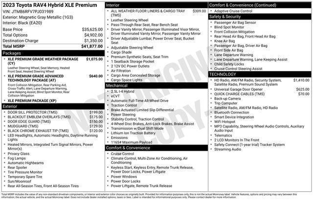 2023 Toyota RAV4 Hybrid XLE Premium