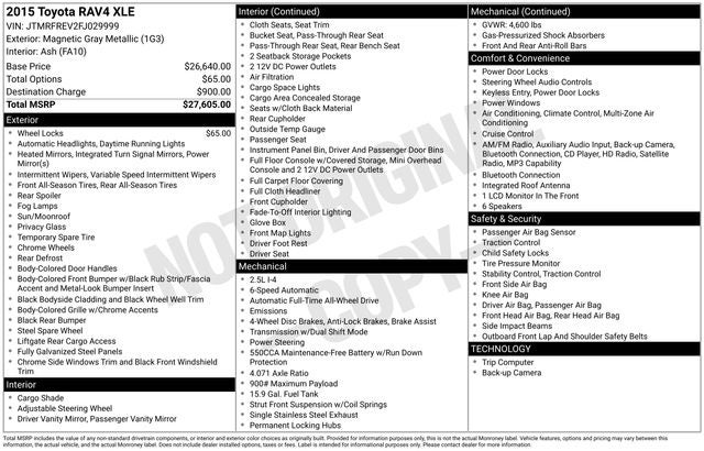 2015 Toyota RAV4 XLE