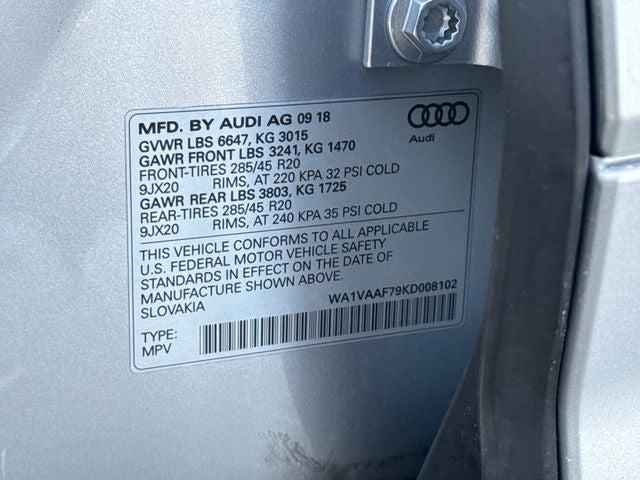 2019 Audi Q7 55 Prestige quattro